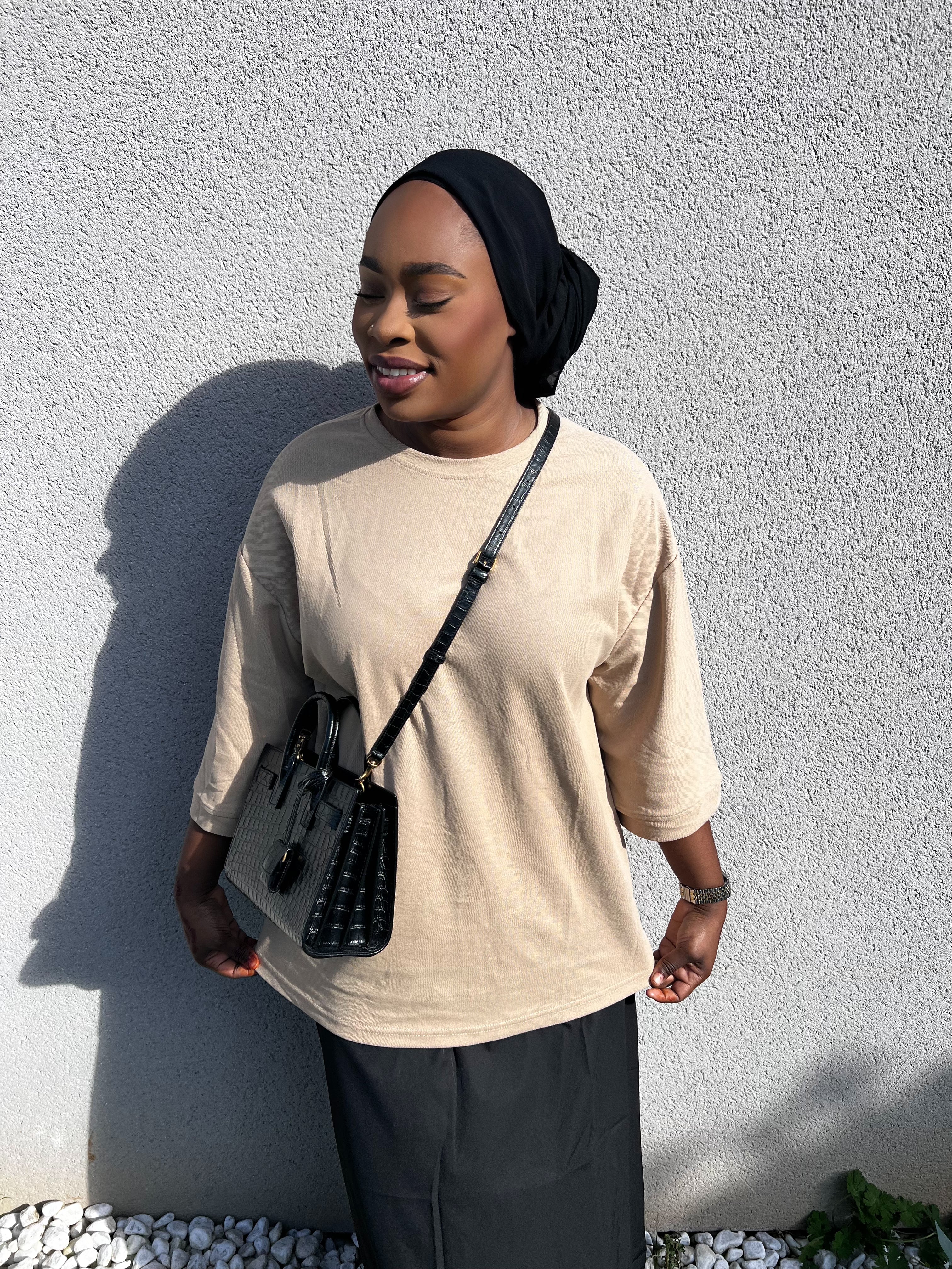 T-shirt Soft Oversize Beige